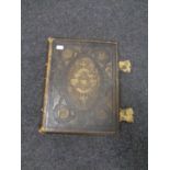 A 19th century leather bound family bible