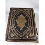 A 19th century leather bound family bible