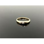 A 9ct gold diamond solitaire ring, size Q. CONDITION REPORT: 2.