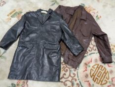 Two gent's leather jackets