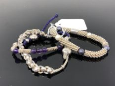 Three Links of London sterling silver bracelets