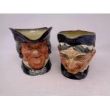 Two large Royal Doulton character jugs,