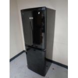 A Beko frost free upright fridge freezer (black)