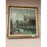 M S Starsky : Notre Dame, oil on canvas,