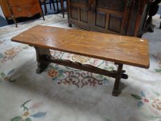 An oak bench