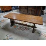 An oak bench