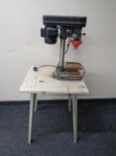 A Performance CH105 speed bench drill mounted on a table