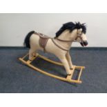 A soft toy rocking horse