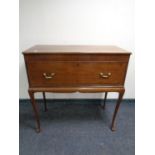 A Victorian mahogany secretaire on raised legs