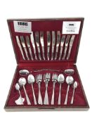 A Viners Love Story 44 piece cutlery set in canteen.