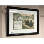 A humorous colour print, The Police Act : Reckless Driving,