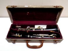 A Selmer of London Console clarinet in case