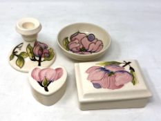 Four pieces of Moorcroft pottery (4)