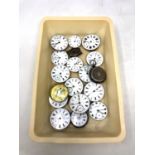 Fourteen pocket watch movements from 18ct gold pocket watches,