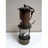 A vintage Pattersons miner's lamp