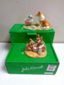 Two John Beswick limited edition Beatrix Potter figures,