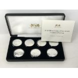 A 2018 Silver Coins of the World 7 Coin Collection, comprising UK Silver Britannia,