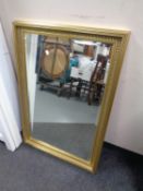 A gilt framed bevel edged mirror