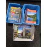 Three boxes containing Northumbria magazines
