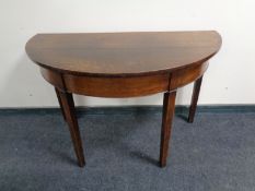 A 19th century D-end table