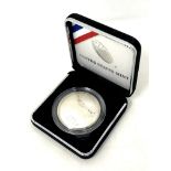 A US Mint 2014 $1 'baseball' silver proof coin, boxed. CONDITION REPORT: 27.2g.