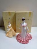 Two Coalport limited edition figures, Celebration, edition number 1057 of 1750,