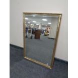 A gilt framed bevel edged mirror