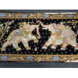 An Indian embroidered panel