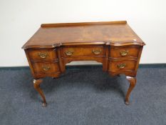 A reproduction Queen Anne style walnut desk CONDITION REPORT: height 80 cm width