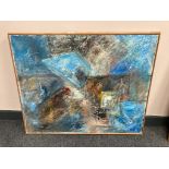 Continental school : Abstract study, oil on canvas,
