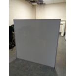 A large white board