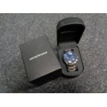 An Emporio Armani wristwatch in retail box