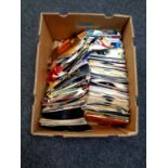 A box containing a large quantity of 45 singles, Elvis Presley,
