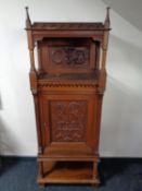 A late Victorian mahogany side cabinet