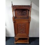 A late Victorian mahogany side cabinet