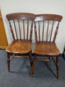 Two antique kitchen chairs