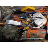 A box of hand tools,