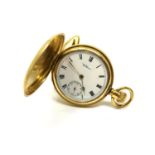 An early 20th century gold plated Waltham pocket watch,