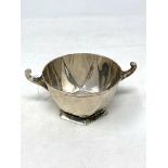 A heavy silver sugar basin retailed by Edward and Sons Glasgow, weight 158.