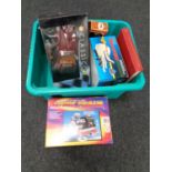 A box containing collector's book, Dinky Toys and Modelled Miniatures,