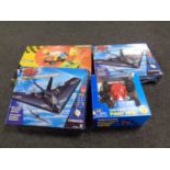 A quantity of toys to include model aircraft,