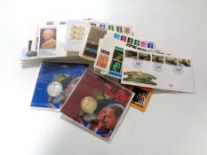 A quantity of first day covers,