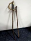 A 19th century style cavalry sabre in scabbard