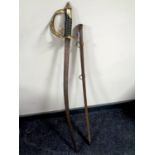 A 19th century style cavalry sabre in scabbard