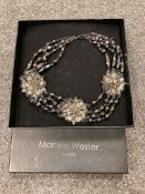 A costume necklace by Martine Wester of London