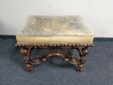 A 19th century continental stool