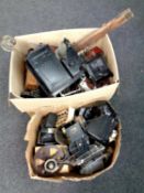 Two boxes of vintage Sinai projectors,