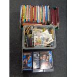 Two crates containing annuals, VCRs 007,