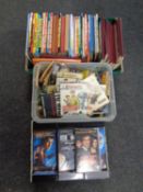 Two crates containing annuals, VCRs 007,