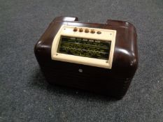 A Bush Bakelite radio